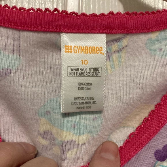 *Gymboree New Purple Cupcake Theme Short Sleeve & Pants 2pc Pj Set - Picture 2 of 6